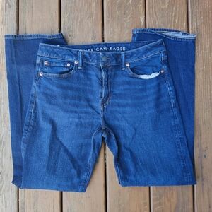 American Eagle Denim Jeans Men 32x32 Airflex+ Original Bootcut Dark Wash Stretch